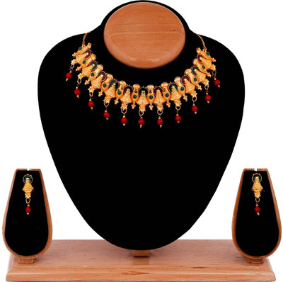 AGASTYA CREATIONS Oxidised Silver Copper Multicolor Jewellery Set(Pack of 3)