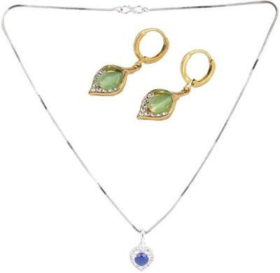 SRK Fashions Alloy Blue, Green Jewellery Set(Pack of 1)