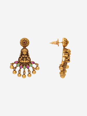Kushal's Fashion Jewellery Copper Gold-plated Multicolor Jewellery Set(Pack of 3)