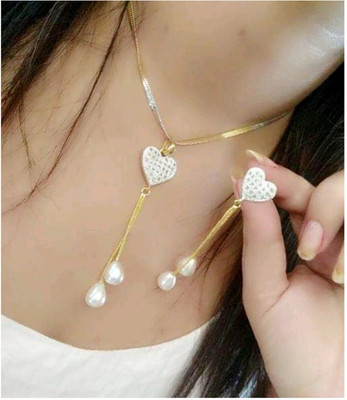 Bhagya Lakshmi Alloy Silver, Gold Jewellery Set(Pack of 1)