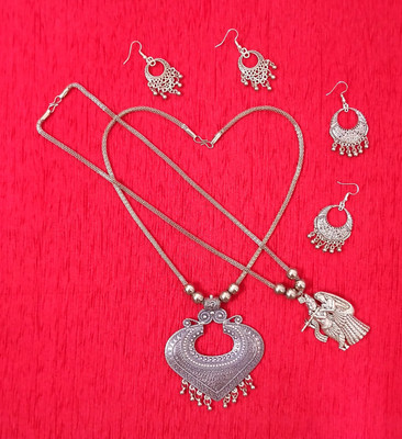 Maity Mitra Oxidised Silver Silver Silver Jewellery Set(Pack of 4)