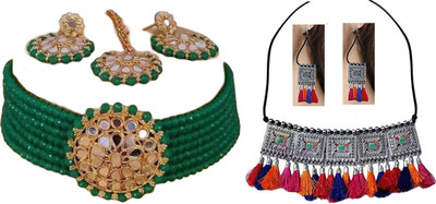 JMBW INTERNATIONAL Alloy Green, Multicolor Jewellery Set(Pack of 2)