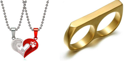 ruby collection Alloy Silver, Gold Jewellery Set(Pack of 2)