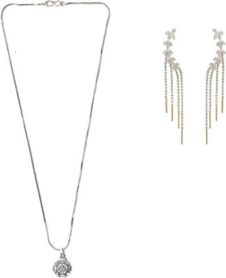 SKG Fashions Stone Silver, Silver Jewellery Set(Pack of 1)