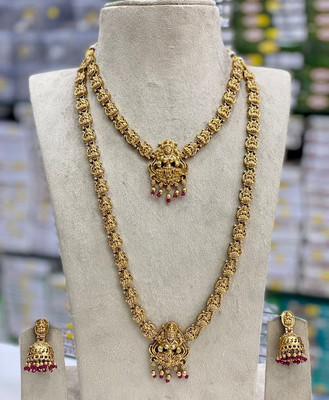 Shilpa Creation Alloy Pink Jewellery Set(Pack of 3)