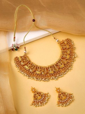 YELLOW CHIMES Metal Gold-plated Gold Jewellery Set(Pack of 1)