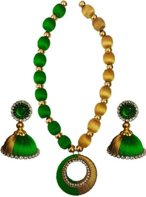 ambal Dori Purple, Gold Jewellery Set(Pack of 1)