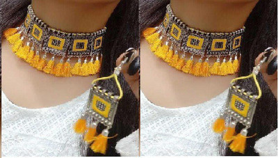 house of common Alloy Yellow Jewellery Set(Pack of 1)
