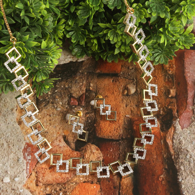 mohar glitz Alloy Gold-plated Gold Jewellery Set(Pack of 1)