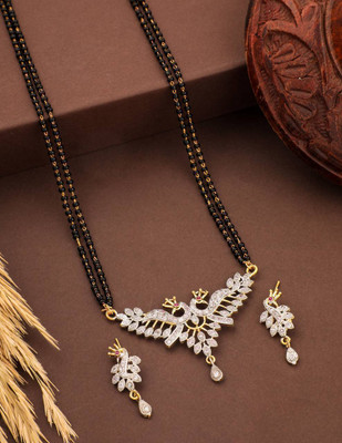 JETWAL Alloy Gold-plated Silver, Black Jewellery Set(Pack of 3)