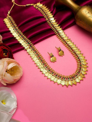 viraak corp Alloy Gold-plated Gold, Multicolor Jewellery Set(Pack of 3)
