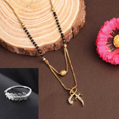 JETWAL Alloy Gold-plated Gold Jewellery Set(Pack of 2)