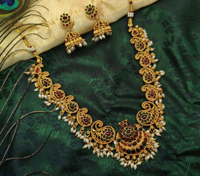 NIHA IMMITATION Alloy Gold-plated Multicolor Jewellery Set(Pack of 3)