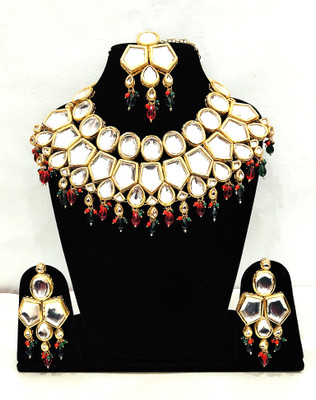 Shaili Craft Alloy Gold-plated Multicolor Jewellery Set(Pack of 3)