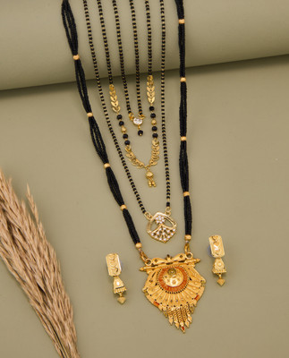 TheSanga Brass Gold-plated Gold Jewellery Set(Pack of 1)