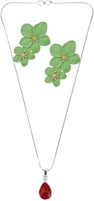 SRK Fashions Alloy Red, Green Jewellery Set(Pack of 1)