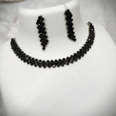 harikrushna enterprise Alloy Black Jewellery Set(Pack of 1)