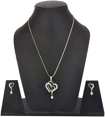 Opus Gems Alloy Gold-plated Gold, Silver Jewellery Set(Pack of 1)