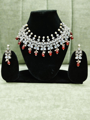 Banjara Alloy Red, White Jewellery Set(Pack of 1)