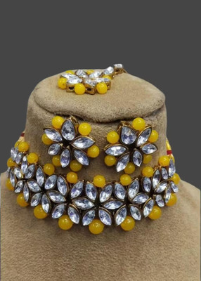 SHYAM Alloy Gold-plated Yellow Jewellery Set(Pack of 1)