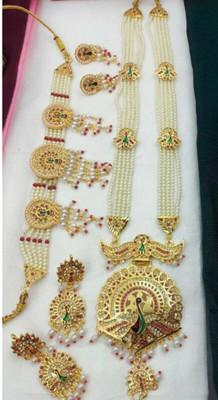 Web Mall Alloy Gold-plated Multicolor Jewellery Set(Pack of 1)