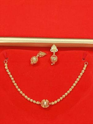 PSM Copper Gold-plated Gold Jewellery Set(Pack of 3)