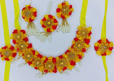 HANDEZZ Fabric Multicolor Jewellery Set(Pack of 6)