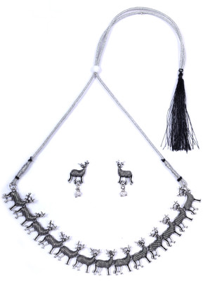 KKAGI Alloy Grey Jewellery Set(Pack of 1)