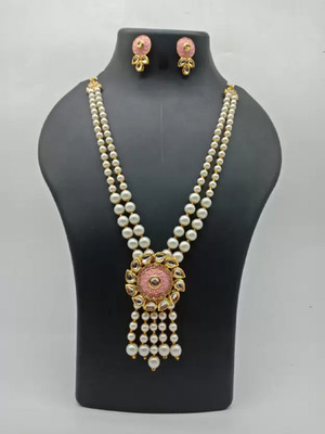 CATALYST Alloy Gold-plated Pink, White Jewellery Set(Pack of 1)