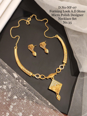 SHIVAY FASHION HUB Brass Gold-plated Gold Jewellery Set(Pack of 1)