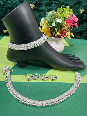 SONU SELECT Alloy Silver Silver Jewellery Set(Pack of 6)