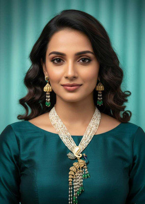 URVSSTORE Brass Gold-plated Multicolor Jewellery Set(Pack of 3)