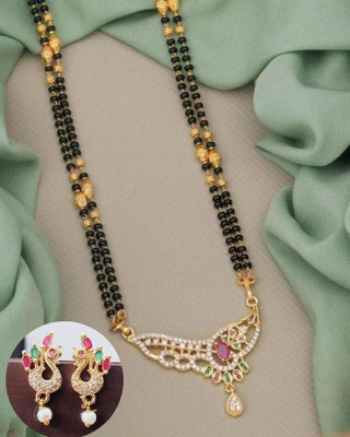 shivparv creation Alloy Gold-plated Multicolor Jewellery Set(Pack of 1)