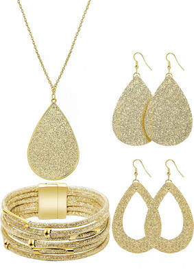 YELLOW CHIMES Alloy Gold Jewellery Set(Pack of 1)