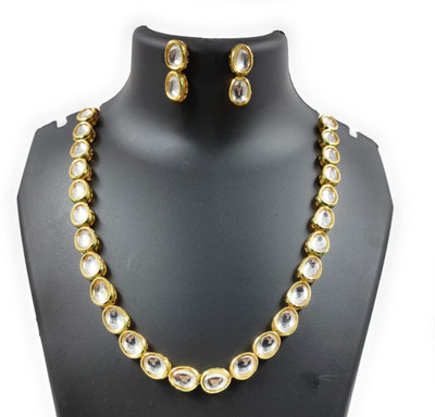 V.V. Sons Alloy Gold-plated Gold Jewellery Set(Pack of 1)