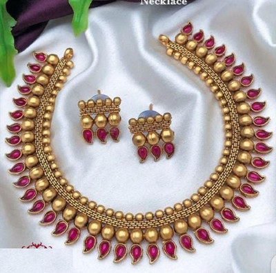 Radian Copper Gold-plated Pink, Gold Jewellery Set(Pack of 1)