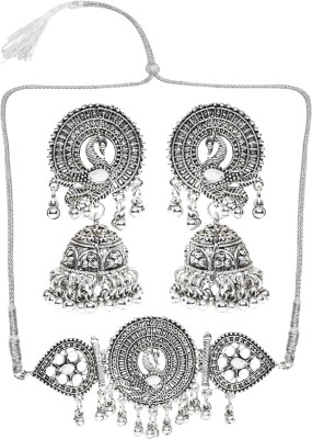 sunhari jewels Alloy Silver Jewellery Set(Pack of 1)