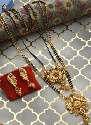 AAKASHTRADERSRK Copper Gold-plated Gold Jewellery Set(Pack of 1)