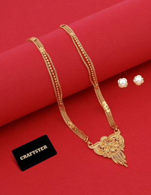 CRAFTSTER Copper Gold-plated Gold Jewellery Set(Pack of 1)