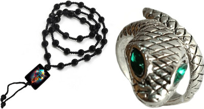 KINGSTYLEIMPEX Dori, Alloy Black, Silver Jewellery Set(Pack of 1)