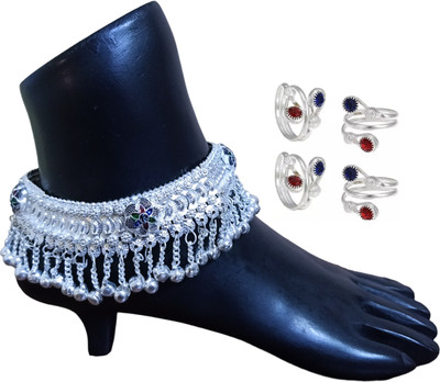 BHORIWAL Alloy Silver Multicolor Jewellery Set(Pack of 1)