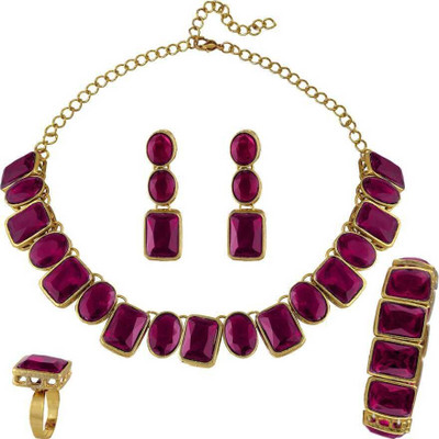 house of common Alloy Copper Pink, Gold Jewellery Set(Pack of 1)