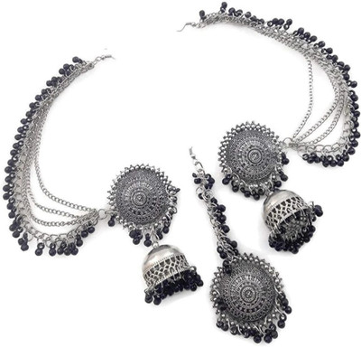 Ruhi Alloy Silver Jewellery Set(Pack of 1)