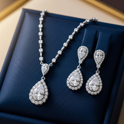 Sample Brass Silver Jewellery Set(Pack of 1)