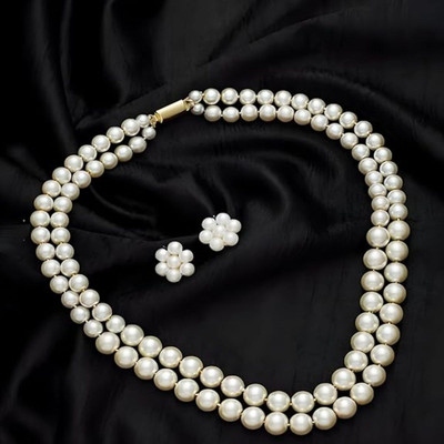 Anamya Collections Alloy White Jewellery Set(Pack of 1)