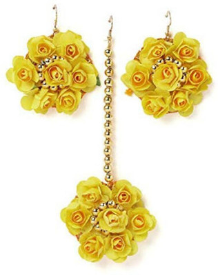 ringzinnie Paper Yellow Jewellery Set(Pack of 1)