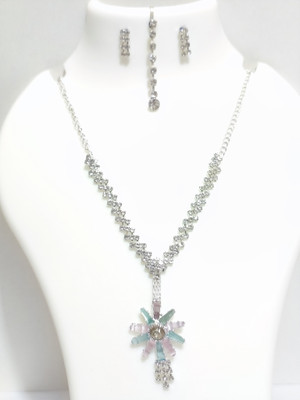 BLISS INTERNATIONAL Alloy Sterling Silver Silver Jewellery Set(Pack of 1)