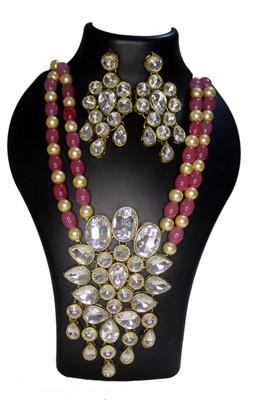 VIPY HANGER Alloy Pink Jewellery Set(Pack of 1)