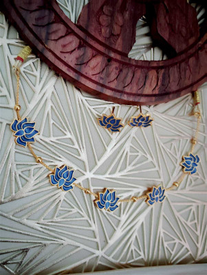 Seyon enterprises Alloy Blue Jewellery Set(Pack of 1)