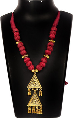 A S enterprize Oxidised Silver Red Jewellery Set(Pack of 1)
